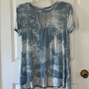 Keyhole Tie Dye Top